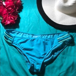 Blue bathing suit bottoms